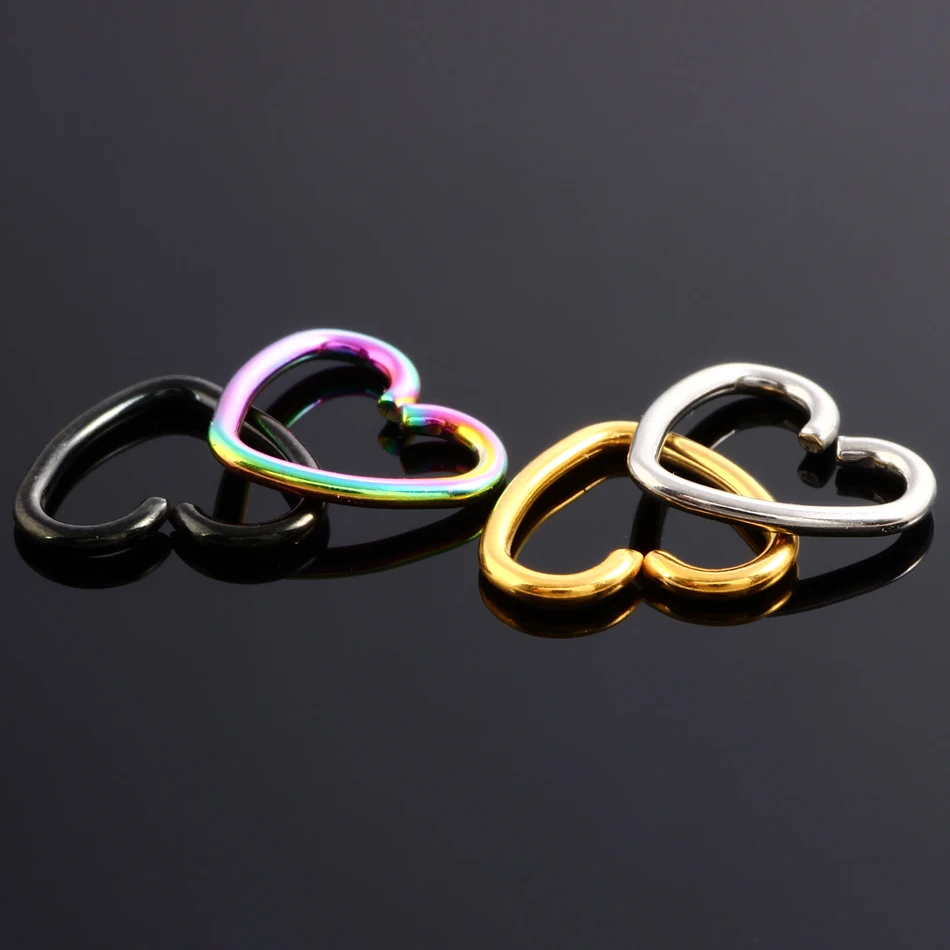 1PC Steel Tragus Helix Piercing Ear Cartilage Daith Hoop Ring Rook Piercings Ear Piercings Earrings Body Jewelry