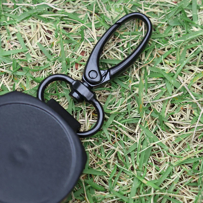 Badge Holder Reel Well Metal ID Badge Holder with Belt Clip Key Ring Wire Rope Name Card Retractable Keychain