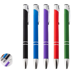 Wholesale Multi-Color Aluminum Ballpoint Pen Metal Spray Glue Pen with Custom Logo for Advertising & Gift