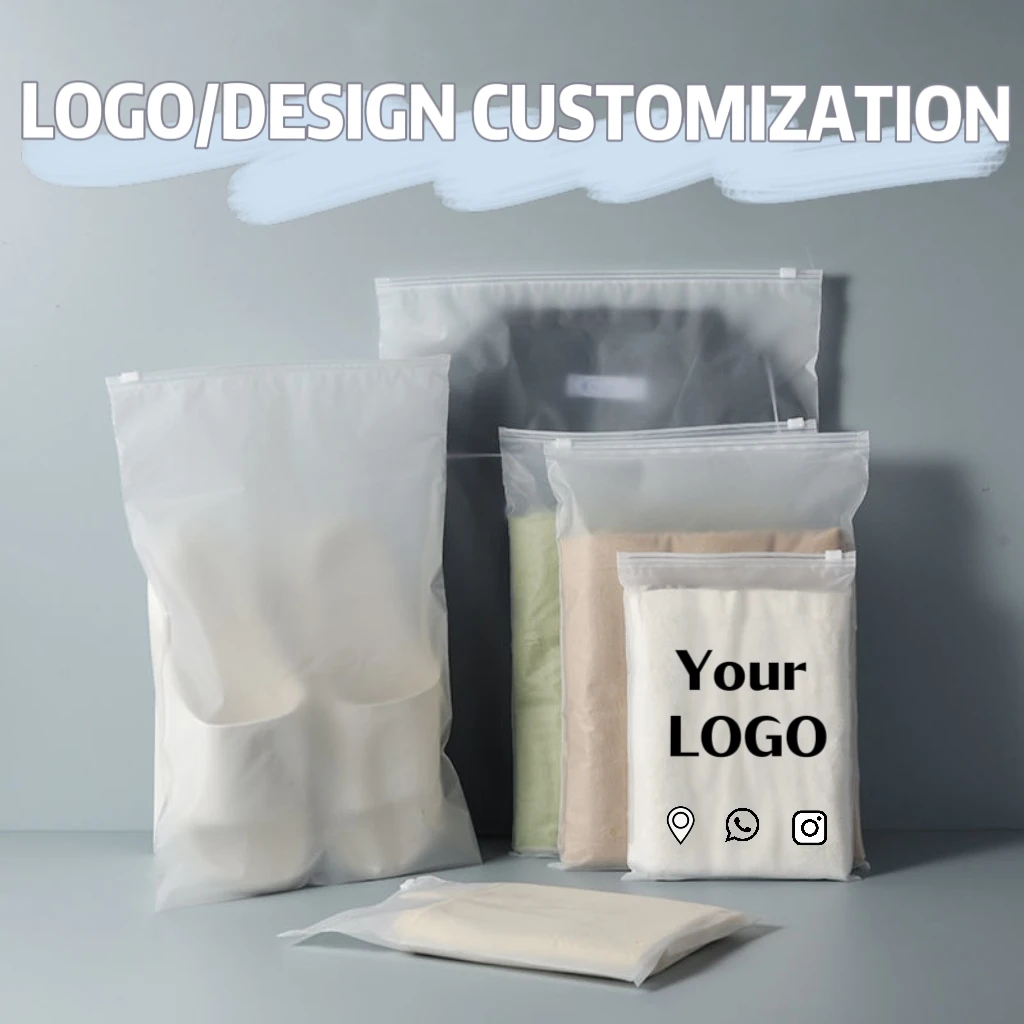In Stock Matte Various Sizes Packaging for Pajamas Bed Sheet Coat Clothes Zipper Bag Plastic Clear Zip Lock Bag