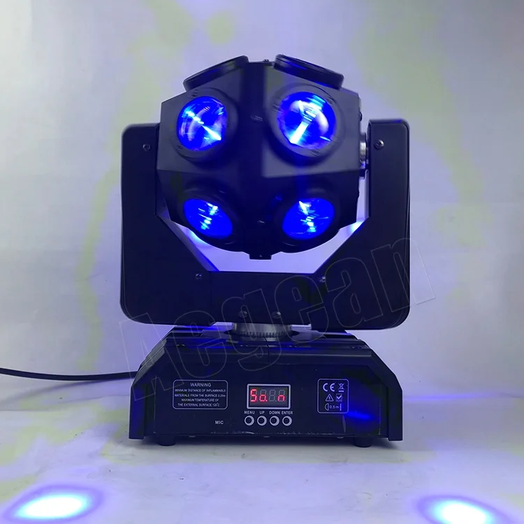 12x12w Mini Led Football Rotation Led Moving Head Stage Lights for Night Disco