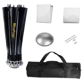 NiceFoto 60 cm Photo Studio Octagon Bowens Mount Radar Reflector Umbrella Gridded Photography Softbox Lighting Kit detail image