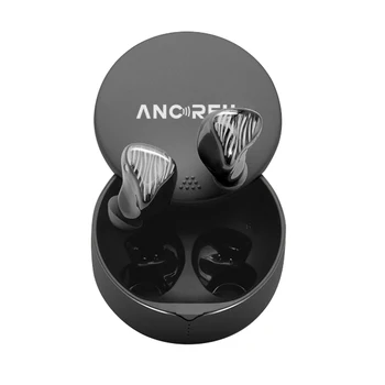 Ancreu World First 3D Printing Ergonomic OEM TWS Earbuds APTX True Wireless Earphone with Metal Charing Box