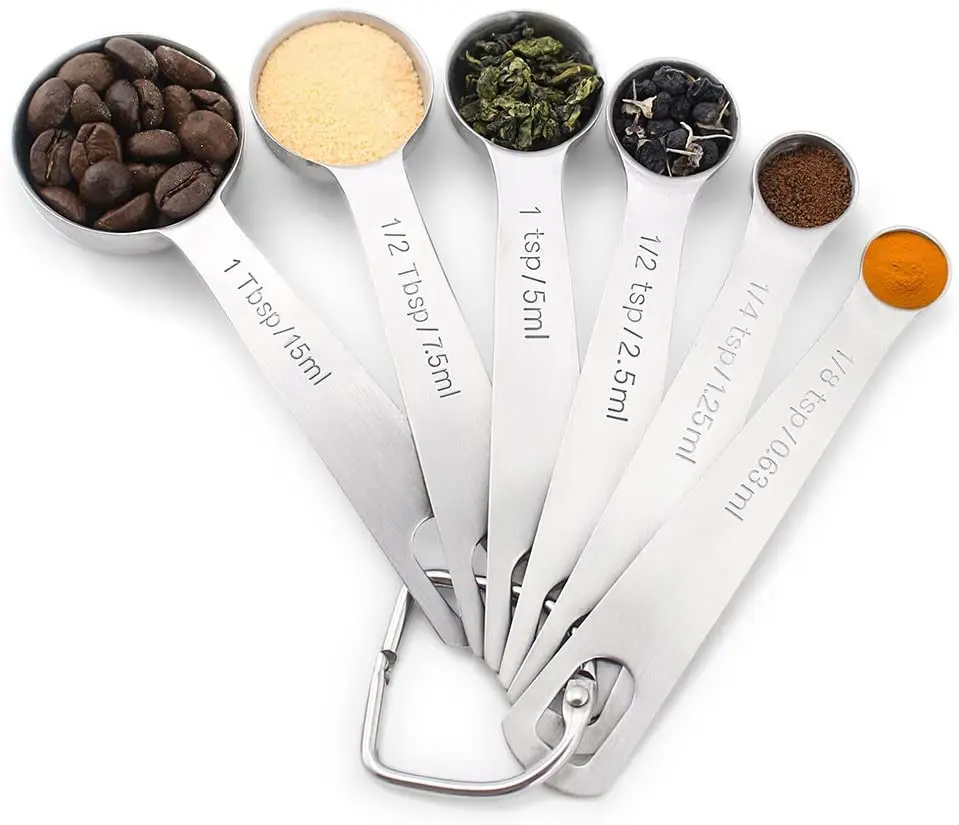 1 Tablespoon Single Measuring Spoon, Stainless Steel Individual Spoons, Long Handle Spoons Only 1 tbsp(15 ml)
