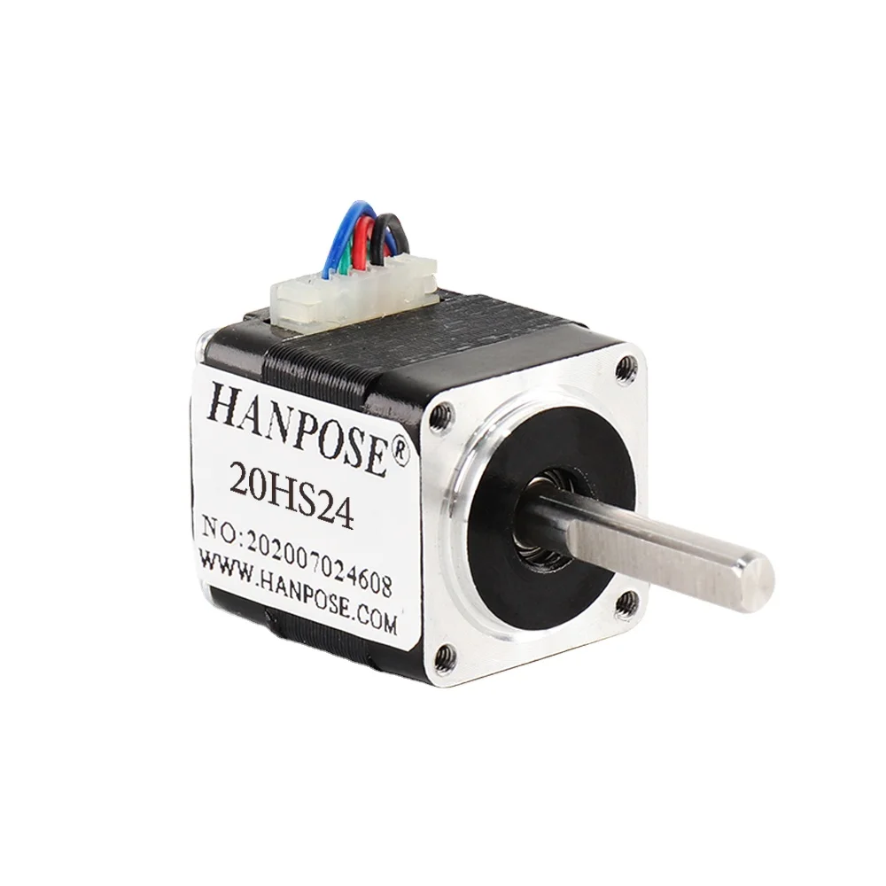 Hanpose 1.8 Gradus Nema8 Motori passus 0.8A 20HS24 2 Fase 4 Dux 3D Machinae Medicinae Accessoria 20 Motori passus Minimi