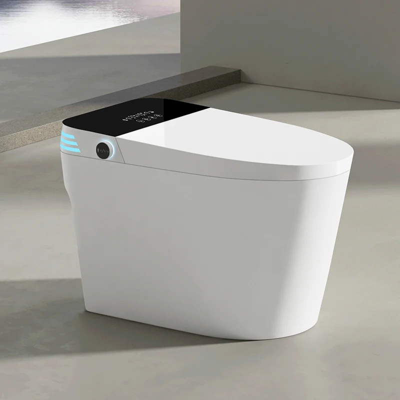 product mubi floor mounted wc intelligent closestool bathroom one piece electric automatic flush bidet toilet tankless smart toilet-66