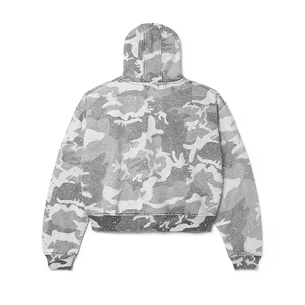 New Arrival Winter Embroidered 100% Cotton High Quality Rhinestone Boxy Fit Zip-Up Hoodie for Men gallery 3