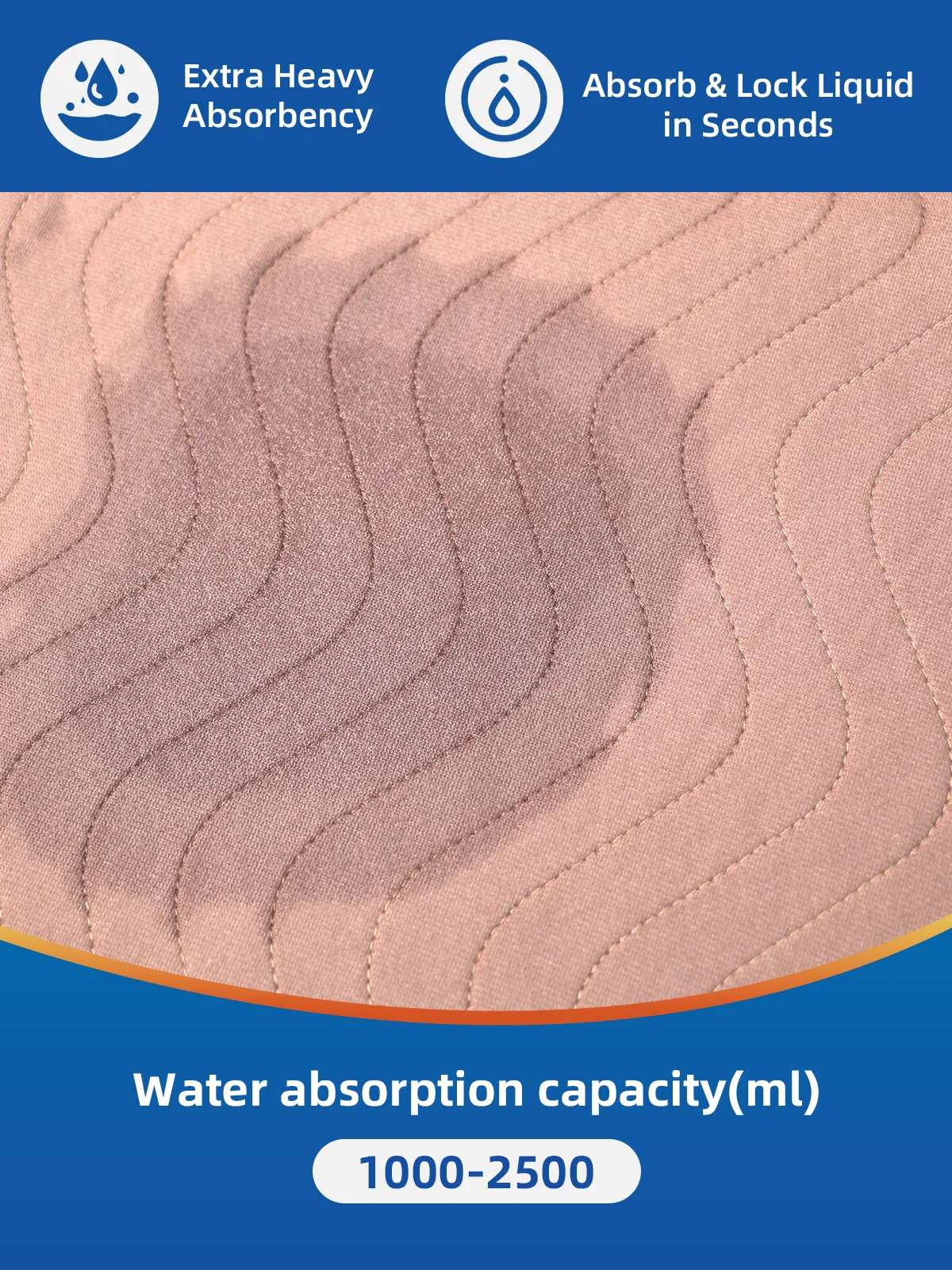 Wholesale Large Waterproof Machine Washable Quilted Bed Mat Knitted In - product detail 2