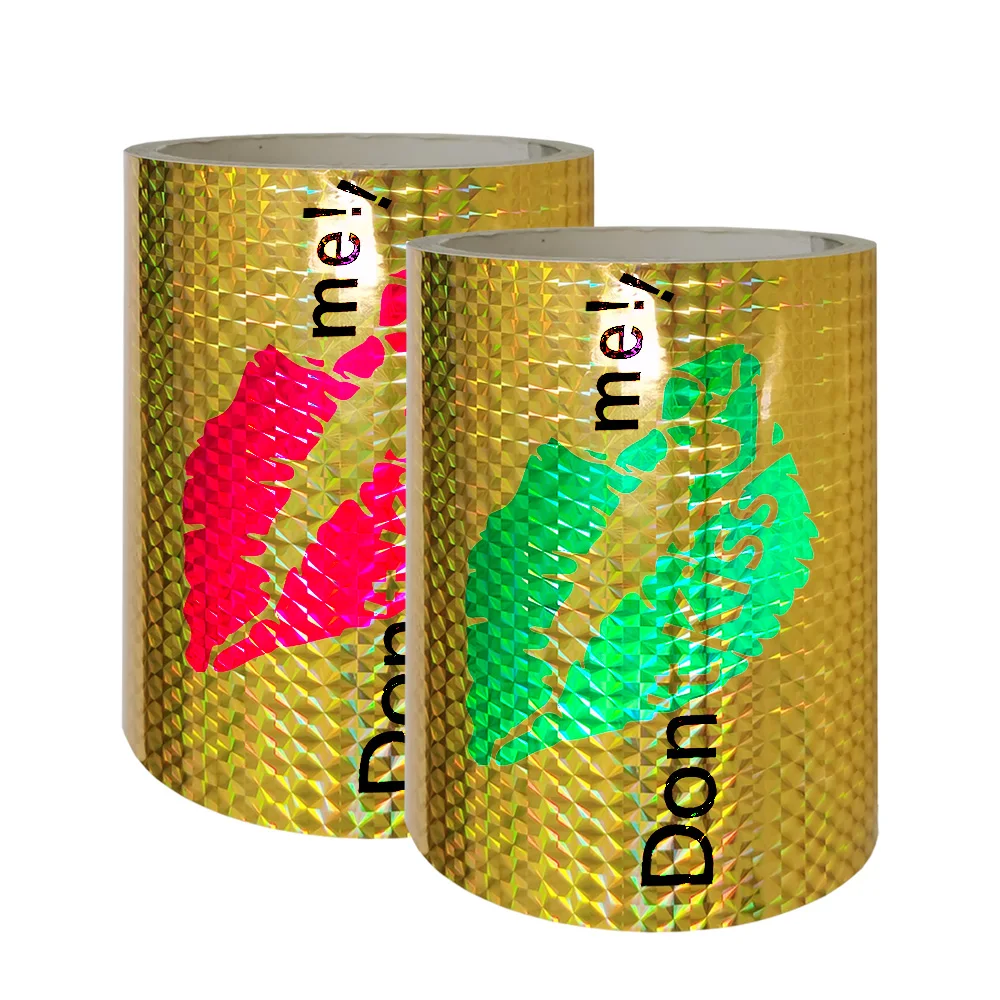 Пользовательская яркая Светоотражающая виниловая наклейка на бампер с черепом, перекрестными косточками и губами