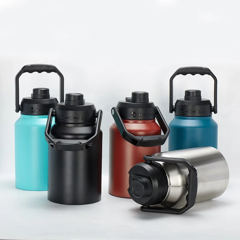 128oz Insulated Water Jug One Gallon Vacuum Flask Bicycle Water Bottle ...