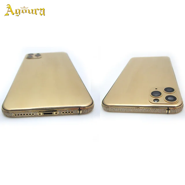 Luxury 24K Gold Plated Custom Housing For iPhone 12 Pro /Pro Max