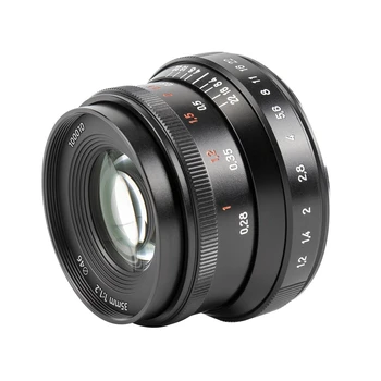 7Artisans 35mm F1.2 II APS-C Manual Focus Lens Prime Lens Large Aperture for E/FX/EOS-M/M43 Mount Camera Sony A6600/A6500/A6300 detail image