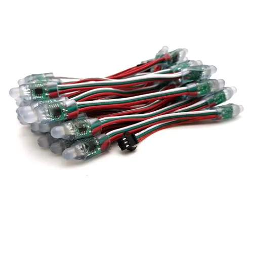 GS8208 12V LED Pixel Light 12mm Digital RGB LED with WS2811 IP68 Rated PVC Body for Landscape Application