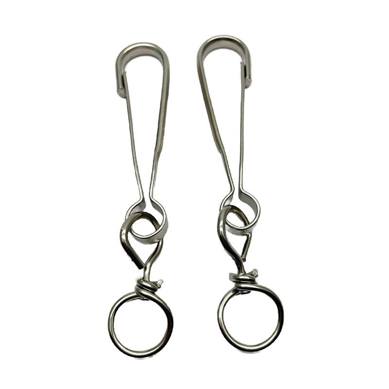 117mm Nickel Plated 4293 Spring Swivel Carabiner Lanyard Snap Clip Metal Hook Buckle Pet Leashes Keychain Carabiner