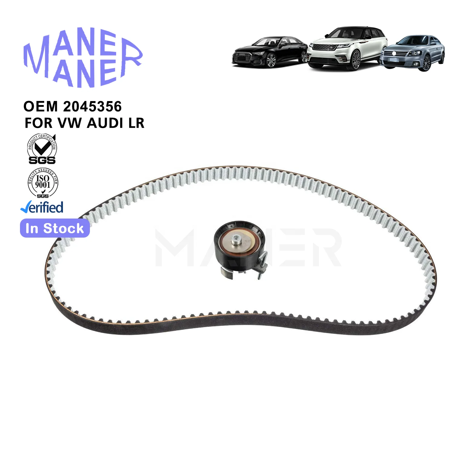 MANER Auto Engine Systems 2045356 1004297 Quality Assurance Timing Belt Kit for Ford FOCUS II Fiesta VI 2 1.6 TI 2004-2012