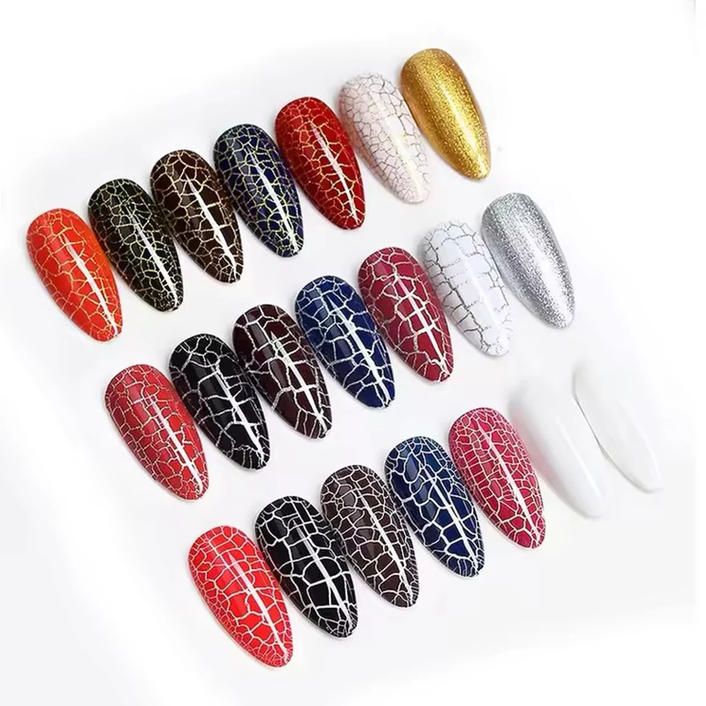 RONIKI OEM Nail Art Colors Crack Gel Nail Polish Private Label Custom Your Logo Colors Uv Gel