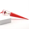 Gold foil carnation+torch red box