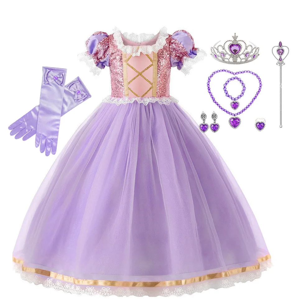 rapunzel costume short dress Disney Princess Rapunzel Tulle Dress 6