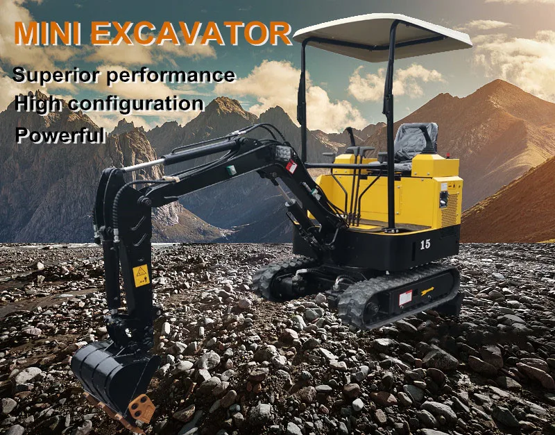 Shandong Factory Bucket Spoon Excavator Microbagger Minibagger Excavator High Quality