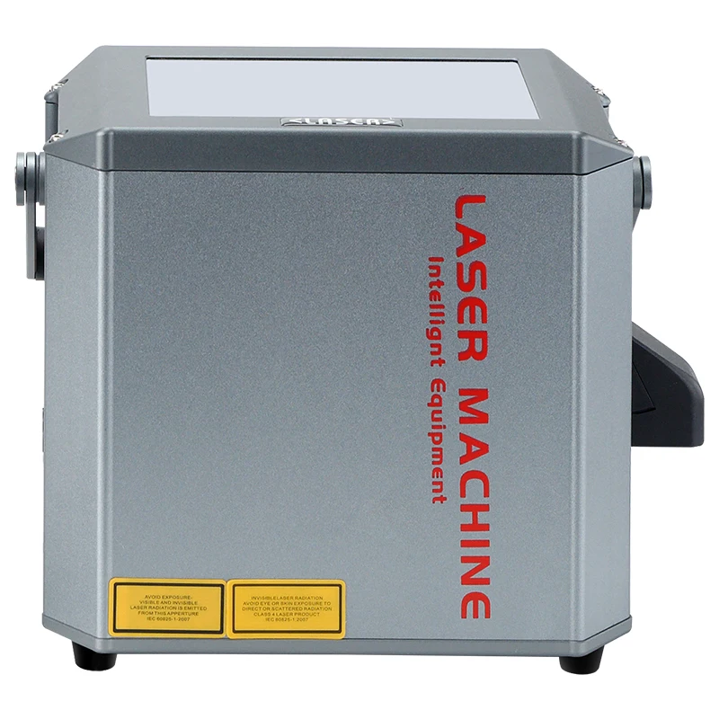 Expire Date logo Deep Coding Portable Fiber Laser Marking Machine for Metal Plastic Glass Cable Wire Tube