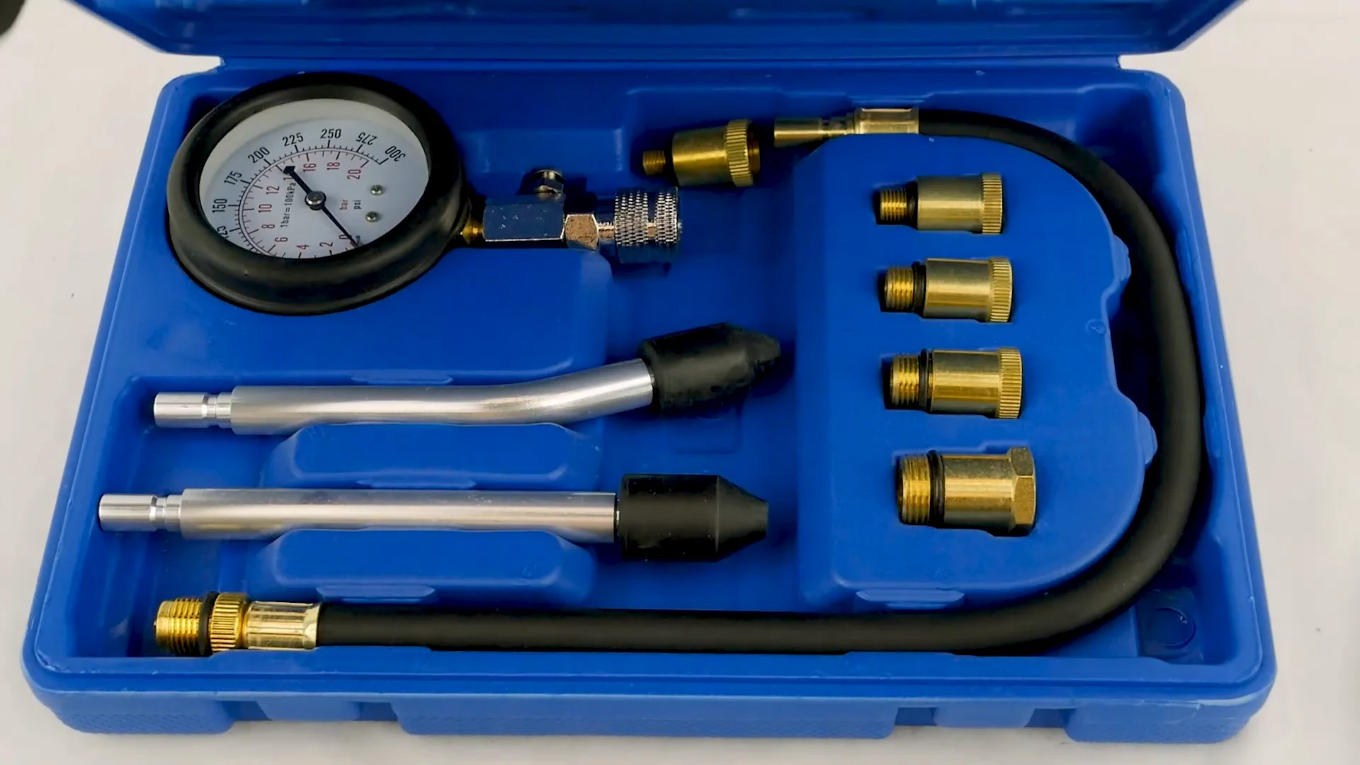 Automotive Petrol Engine Compression Tester Test Kit Gauge Car
