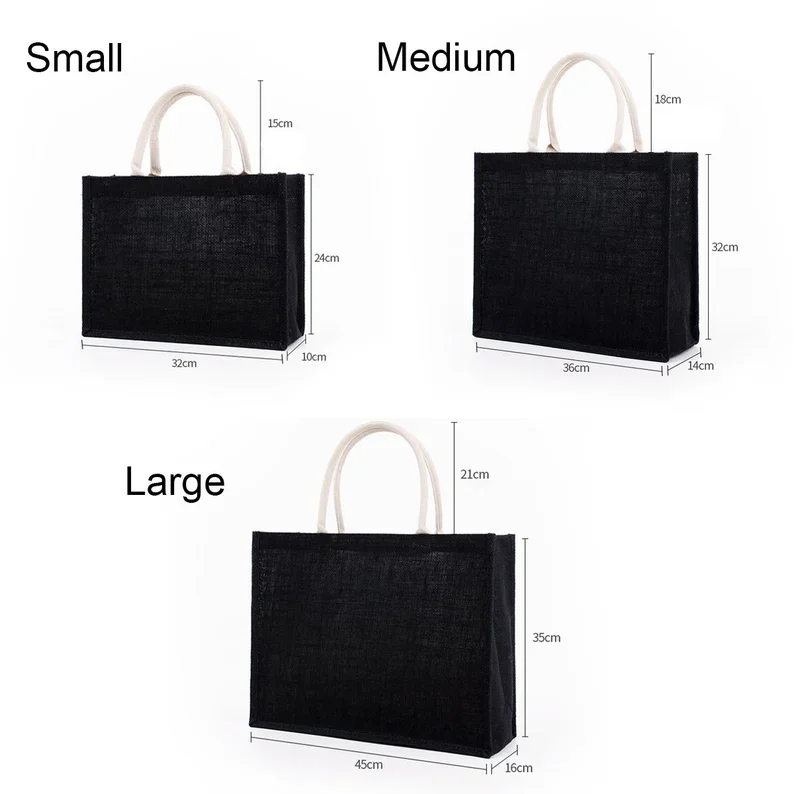Personalized Black Burlap Tote Bags,Custom Burlap Jute Bag Bachelorette ...