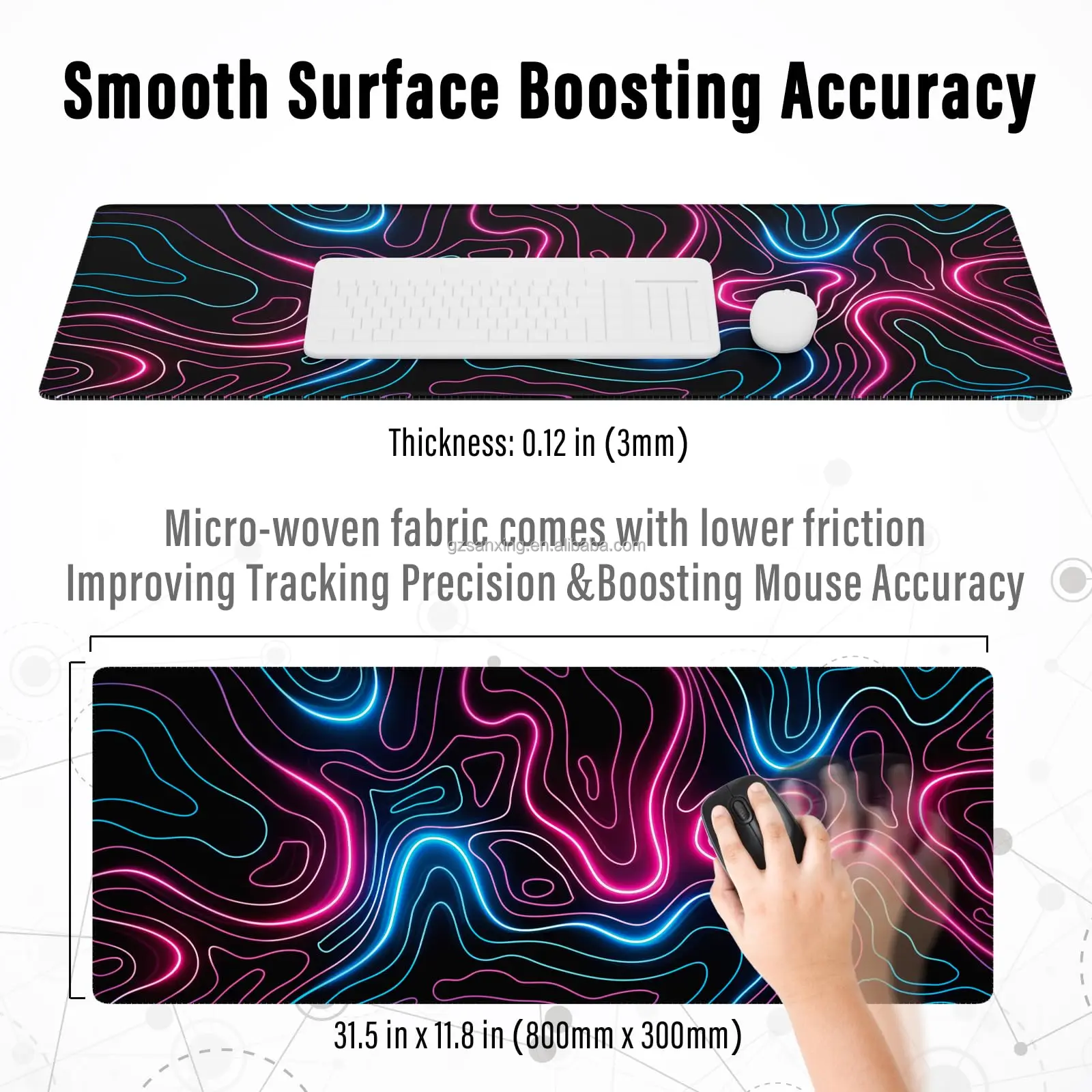 Desk Mats For Oem Odm Factory Gaming Mouse Pads With Edging Packaging