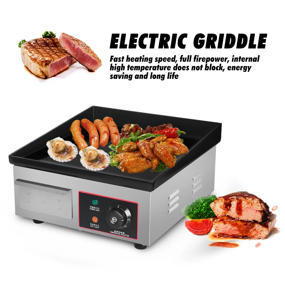 3000W 30" Commercial Electric Griddle Flat Top Grill Hot Plate BBQ  Countertop US