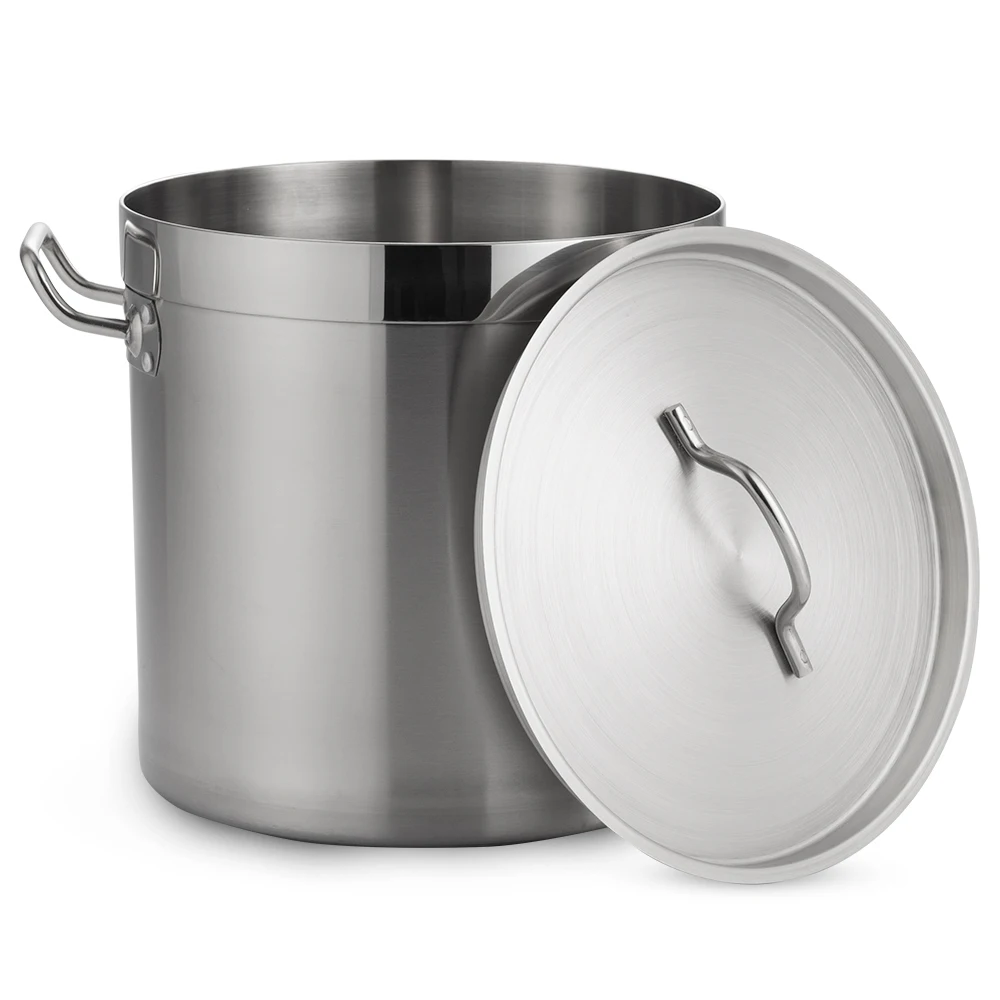 Large Capacity 30cm/12.7 Litres Stainless Steel Saucepan Single Handle Soup  Pot with Cover Soup 