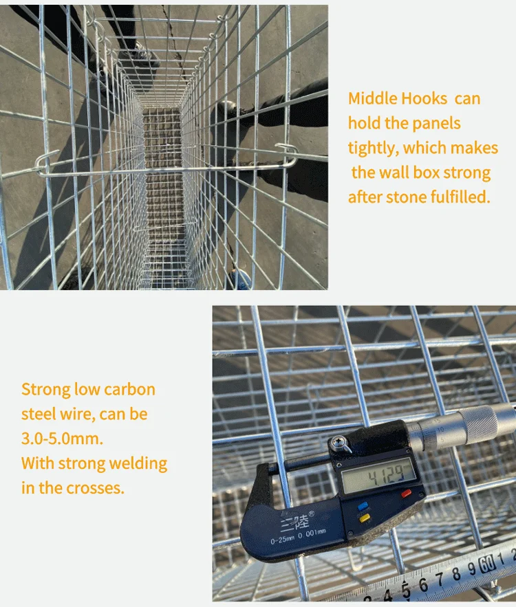 Modern Gabion Mesh Privacy Fence Welded Gabion Wall 