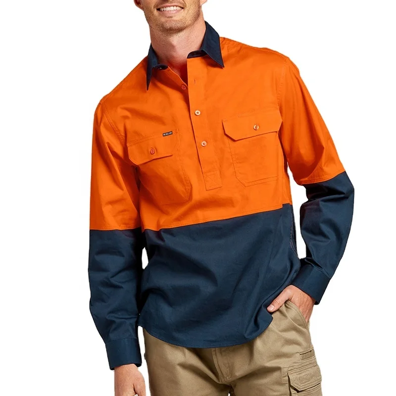 Mens Cotton Shirt Wholesale Australian Mens Custom Cotton Work Shirt