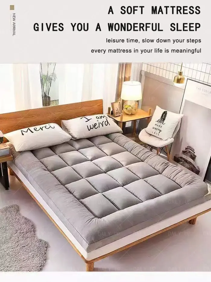 Thickened Foldable Mattress Adults King Size Mattress With Air Cotton Fiber Filling For Household Sleep Bedding Hotel