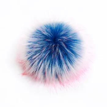 Chinese manufacturer of high quality hat accessories 13cm faux racccon fur pompom