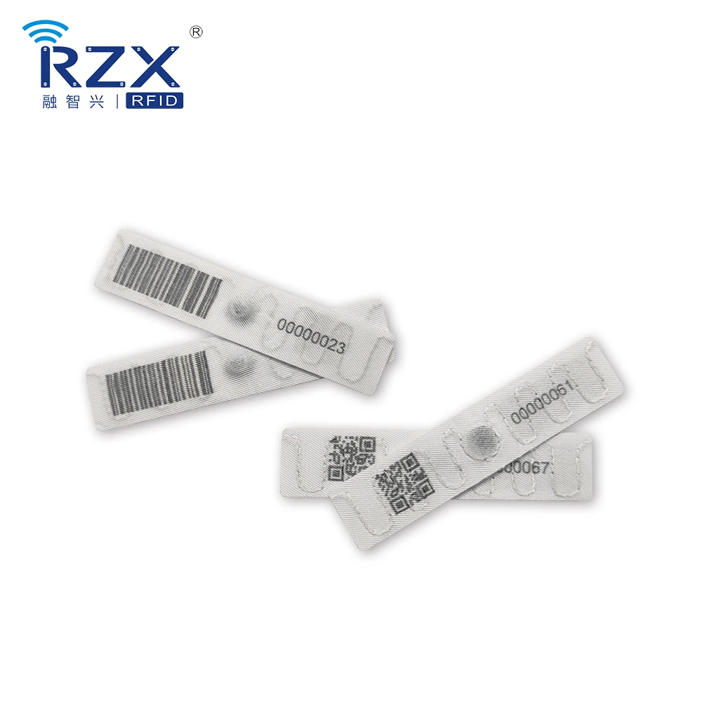 860960mhz Uhf Passive Printable Barcode Qr Number Laundry Sticker