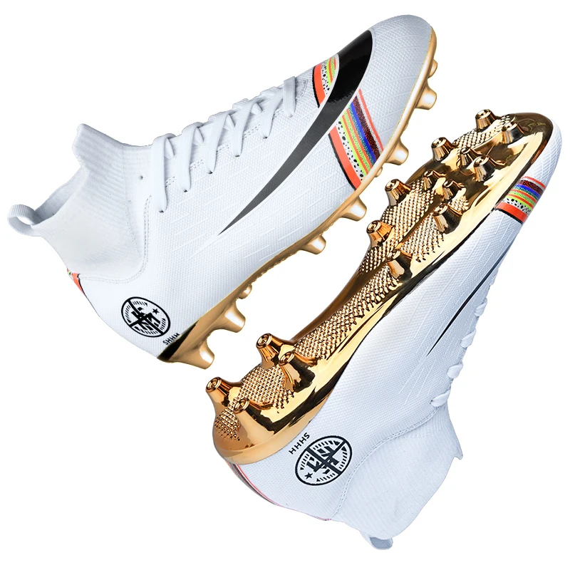 gold plated football cleats