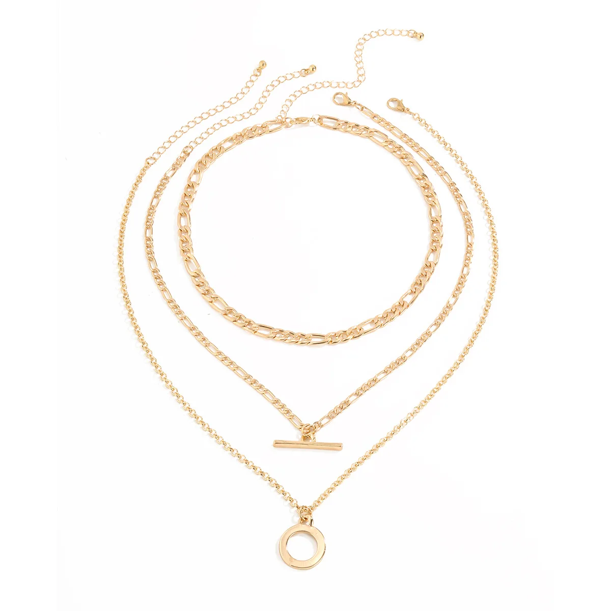 WEJA】Korean version of simple and versatile love necklace