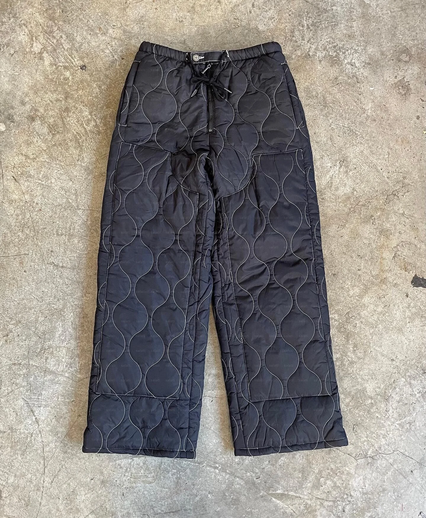 Custom Down Pants Puffy Blank Straight Leg Baggy Nylon Cotton Lightweight Warm Snow Skate Winter Trousers Puffer Pants for Men gallery 2