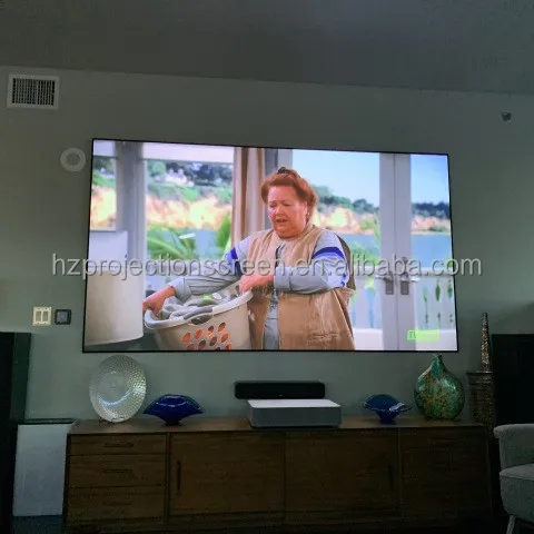 TELON 80inch 4k PET Crystal Ambient Light Rejecting Ust Clr Screen for Xiaomi Mi UST Short Throw Laser Projector