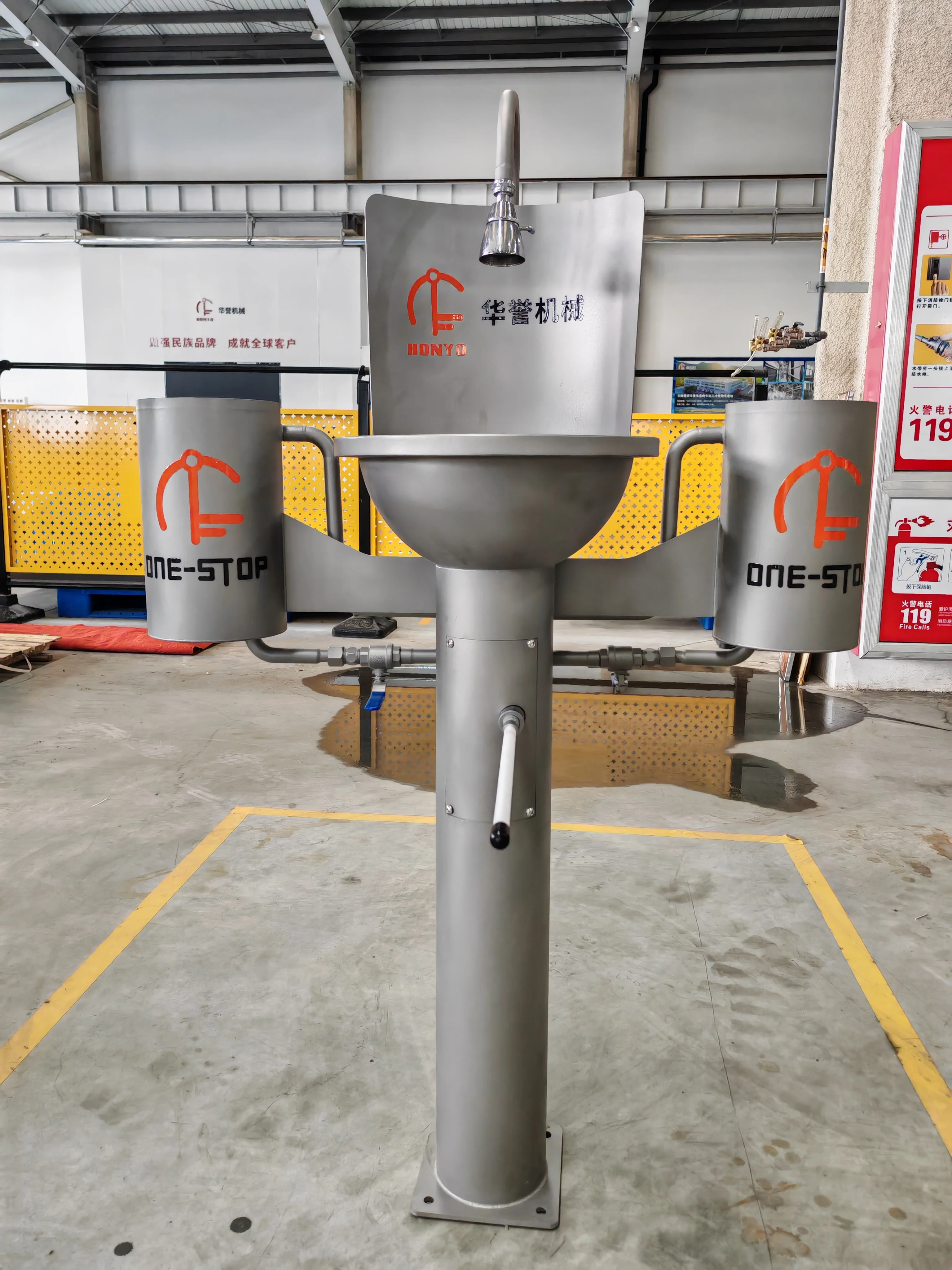Stainless Steel 304 Industrial Hand Sink Commercial Sanitizing Wash Basin Trough for Food Factory and Slaughterhouse