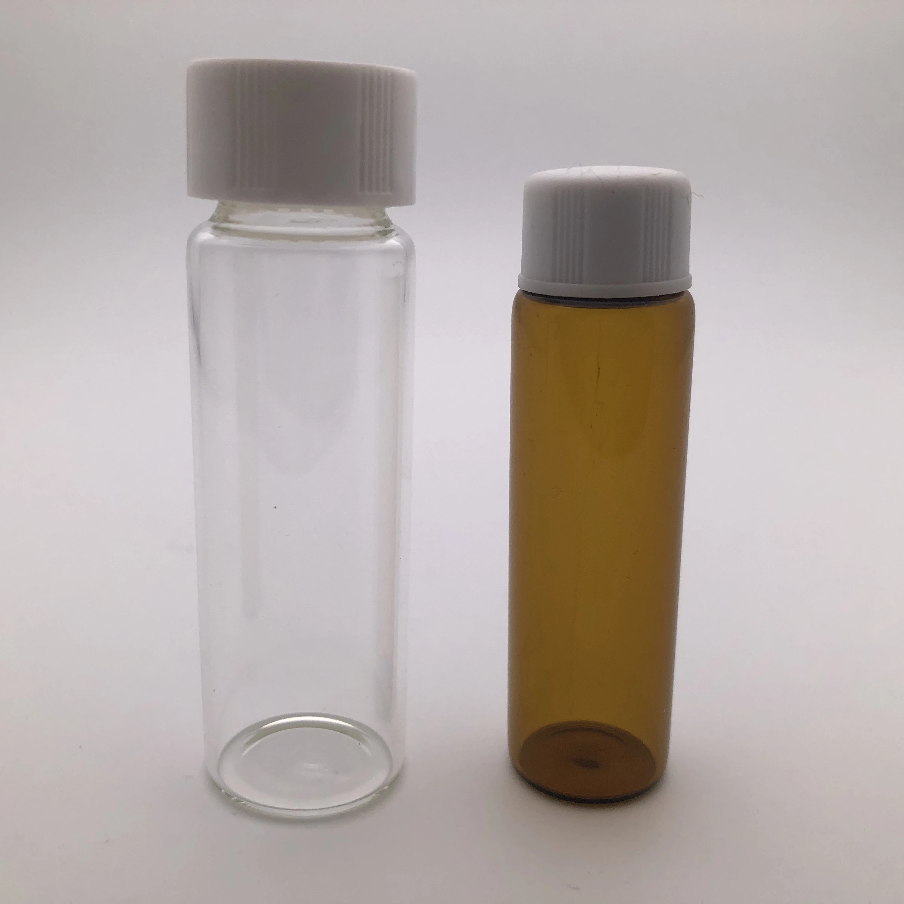 Round Empty Screw Top Mini Glass Vials 15ml Refillable OEM ODM
