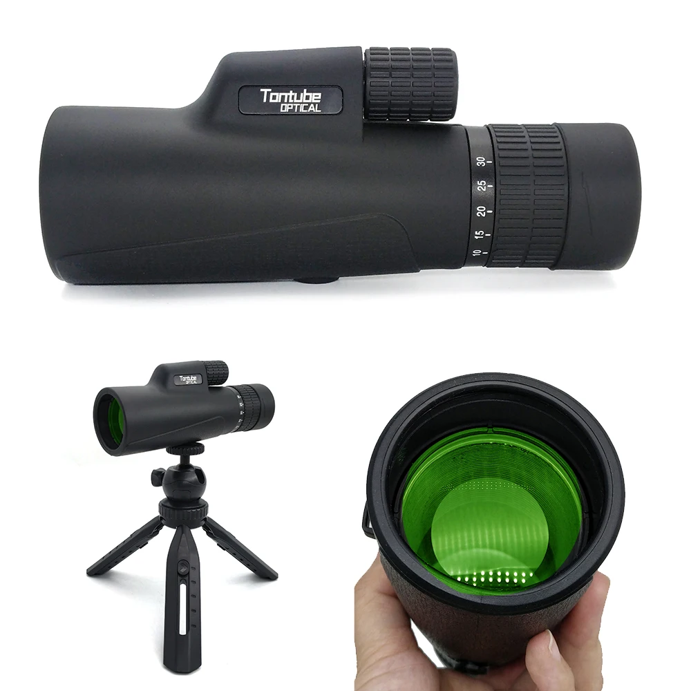 10-30x42 HD High Power Zoom Monocular with Tripod Support