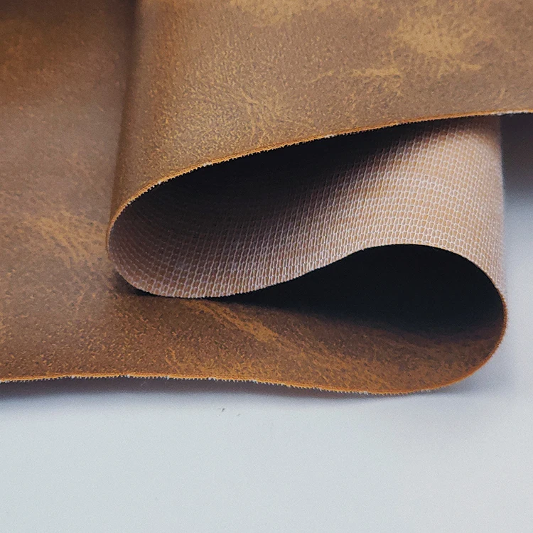 0.6mm Thickness 54/55" Width PVC Leather Faux Leather Fabric with 140cm Width for Multi-Application