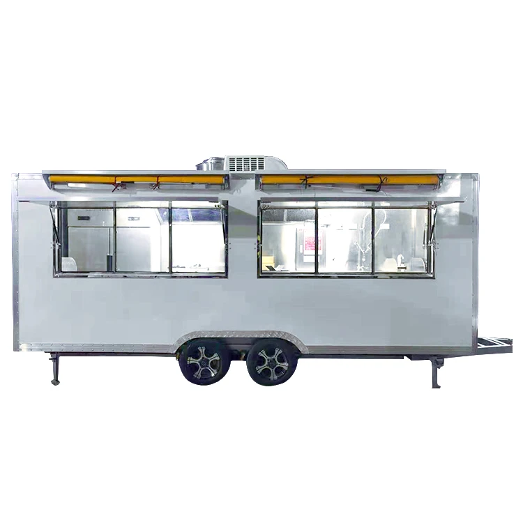 TUNE Mobile Coffee Caravan Cooking Trailer Kiosk Fast Food Trailer Cart