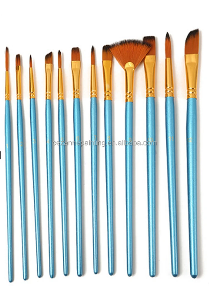 Paul Cezanne Customizing Two Color Nylon Art Paint Brush,Mixed Shape