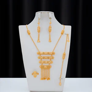 Factory Direct Dongli Jewelry Wholesale Price Arab Brass Jewelry Set, Exclusive Design, High-Quality (15 Years Experience)