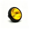 Faro delantero negro y amarillo de 7"