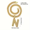 Gold letter N necklace