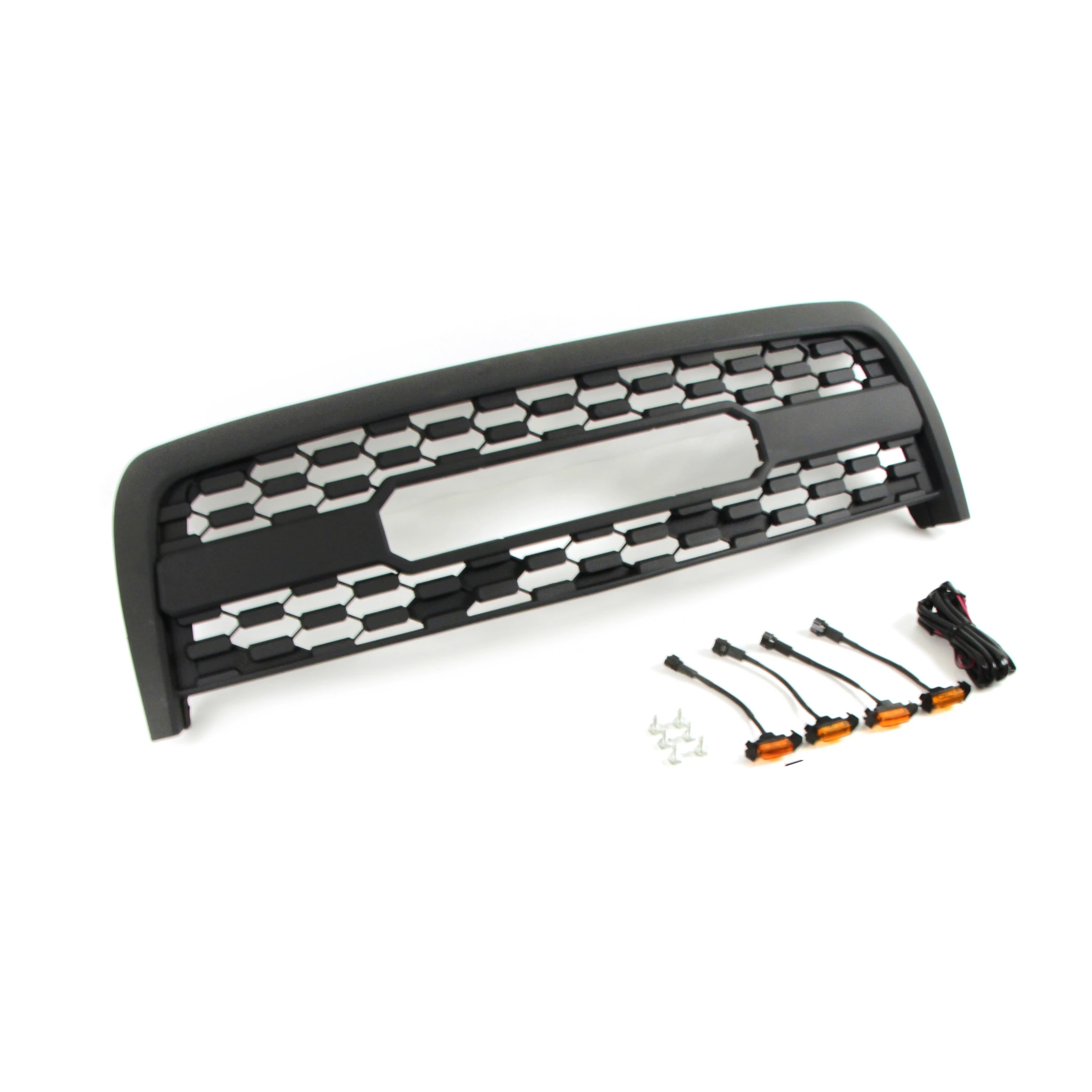thumbnail image 2 of Paintable Front Grille For 2003-2006 Toyota Tundra – Black Plastic With Emblem Slot 2 of 6