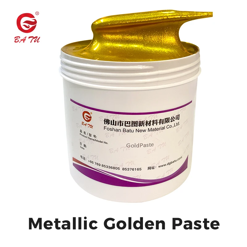 Water Base Gold for Ink for Screen Printing on Cloth Stamps and Apparel Decoration