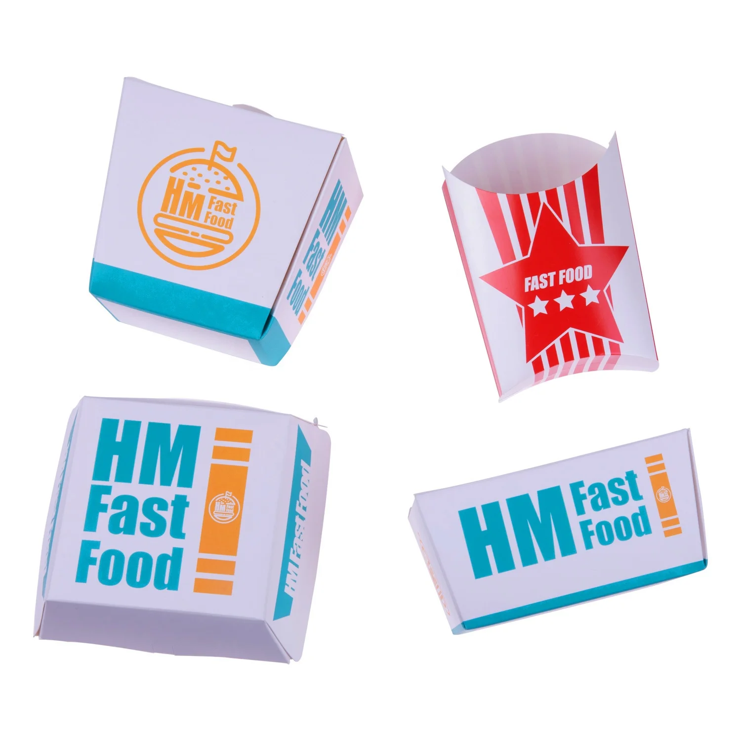 Source Disposable takeaway biodegradable printed paper box fast food  packaging on m.